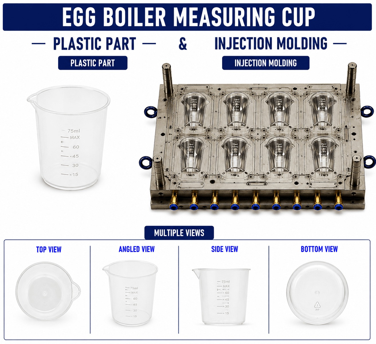 Egg Boiler Plastic Measuring Cup Mould and Moulding Service